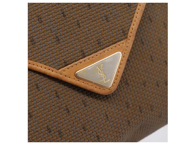 Céline Borsa a tracolla CELINE Canvas Brown Beige Auth 198630 Marrone - vista 14