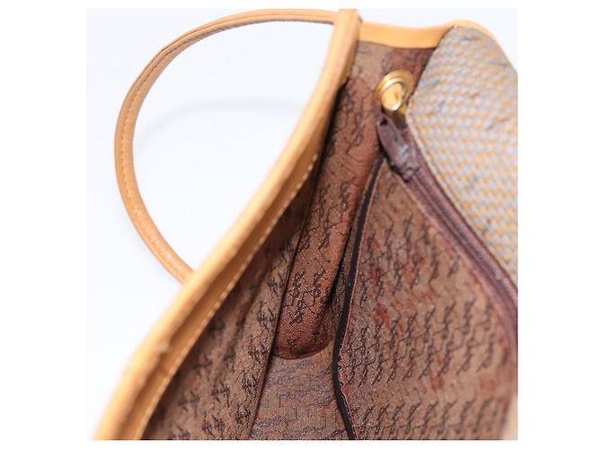 Céline Borsa a tracolla CELINE Canvas Brown Beige Auth 198630 Marrone - vista 19