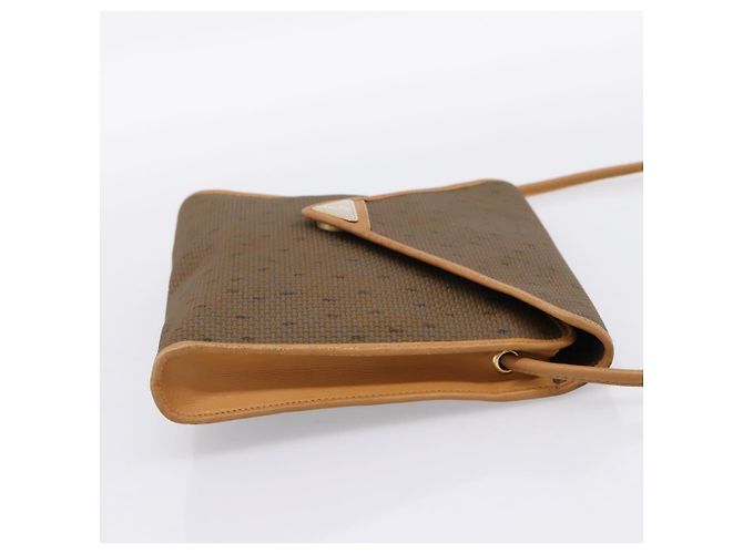 Céline Borsa a tracolla CELINE Canvas Brown Beige Auth 198630 Marrone - vista 5