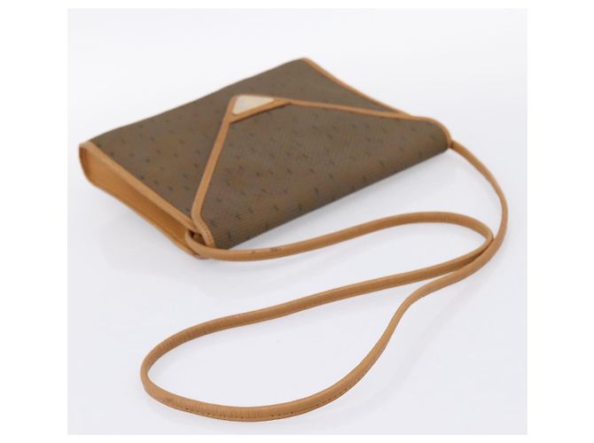 Céline Borsa a tracolla CELINE Canvas Brown Beige Auth 198630 Marrone - vista 7