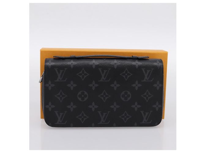 LOUIS VUITTON Monogram Eclipse Zippy XL Travel Case M61698 LV Auth 198756V Monogramma - vista 12