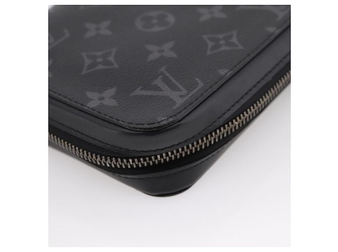 LOUIS VUITTON Monogram Eclipse Zippy XL Travel Case M61698 LV Auth 198756V Monogramma - vista 16