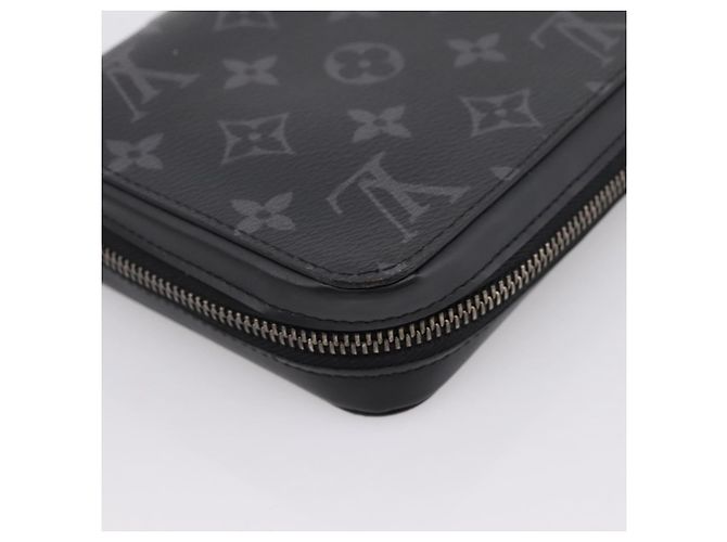 LOUIS VUITTON Monogram Eclipse Zippy XL Travel Case M61698 LV Auth 198756V Monogramma - vista 18