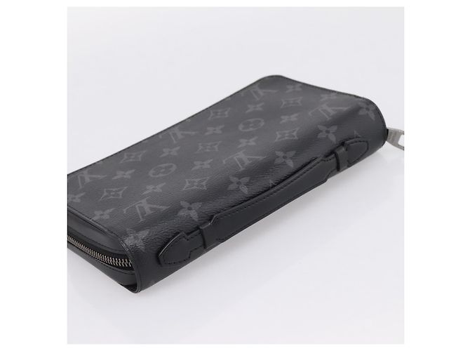 LOUIS VUITTON Monogram Eclipse Zippy XL Travel Case M61698 LV Auth 198756V Monogramma - vista 6