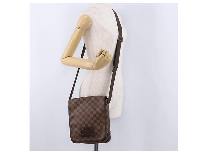 LOUIS VUITTON Damier Ebene Brooklyn PM Shoulder Bag N51210 LV Auth ep15649 - vista 24