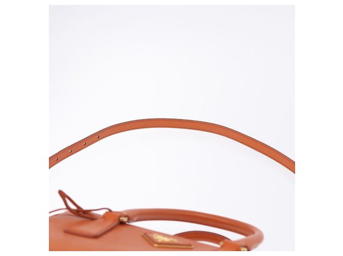 Saffiano Borsa a Mano PRADA Pelle Safiano 2way Orange Gold Auth BA15151 D'oro Arancione - vista 15