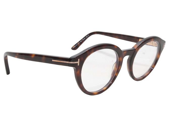 Gafas redondas Tom Ford carey Castaño - vista 2