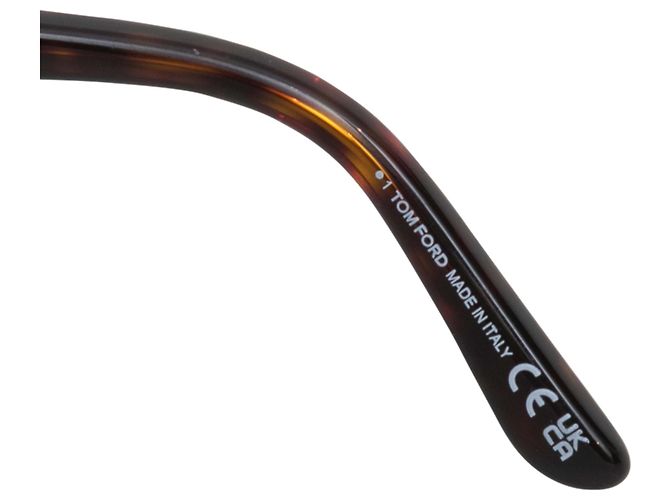 Gafas redondas Tom Ford carey Castaño - vista 5