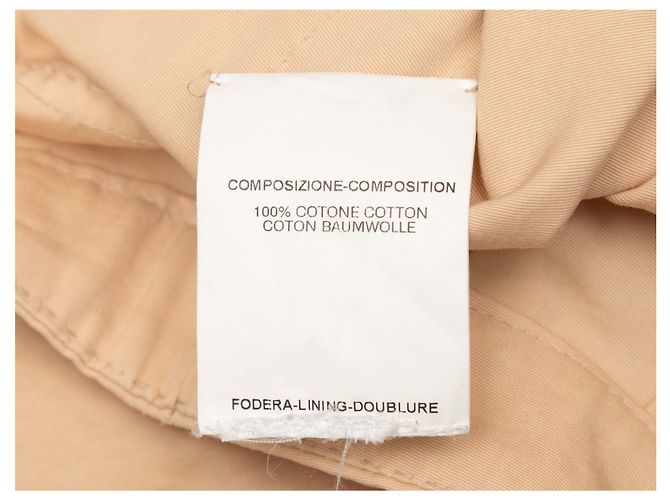 Falda de algodón con botones Yves Saint Laurent Tan Talla FR 34 Camello - vista 5