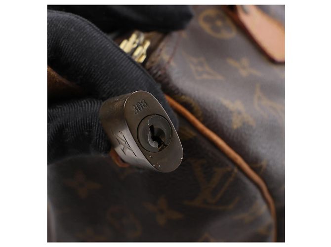 Borsa a mano Louis Vuitton Speedy 30 Monogram Canvas in marrone M41526 - vista 3