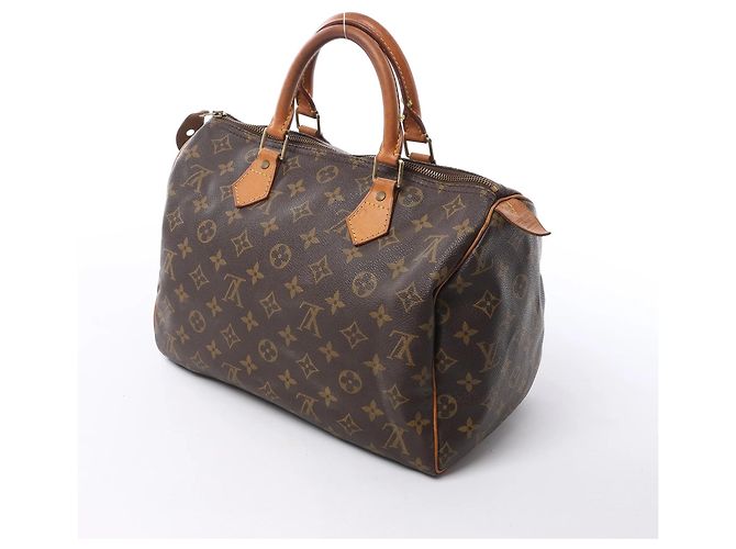 Borsa a mano Louis Vuitton Speedy 30 Monogram Canvas in marrone M41526 - vista 5