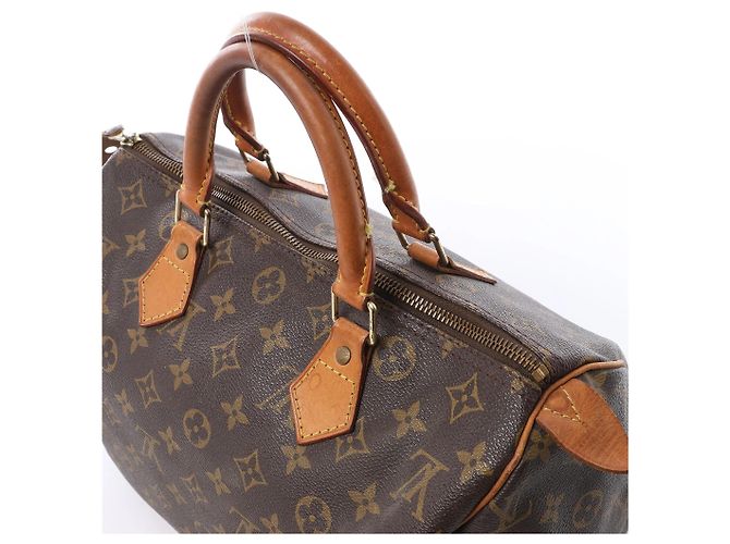 Borsa a mano Louis Vuitton Speedy 30 Monogram Canvas in marrone M41526 - vista 6