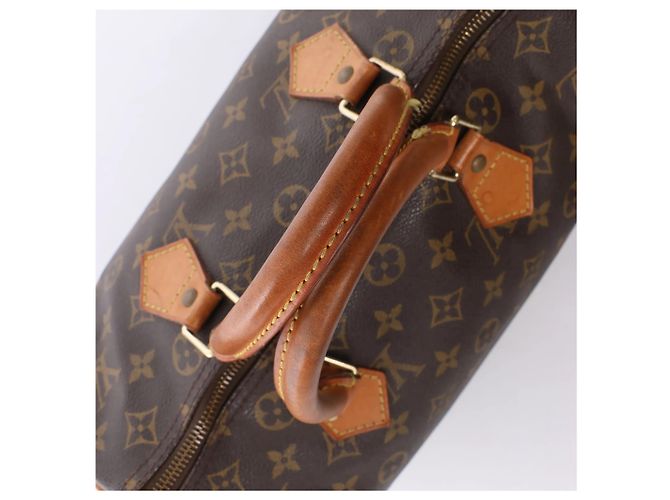 Borsa a mano Louis Vuitton Speedy 30 Monogram Canvas in marrone M41526 - vista 7
