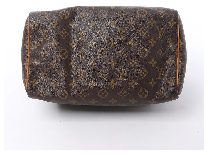 Borsa a mano Louis Vuitton Speedy 30 Monogram Canvas in marrone M41526 - vista 9