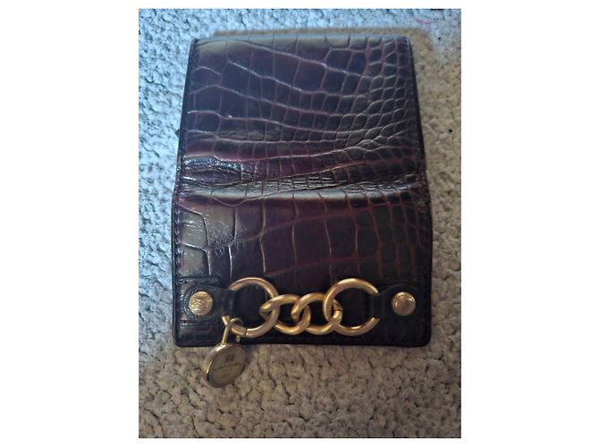 Cartera Lancel de cuero granulado marrón Castaño - vista 3