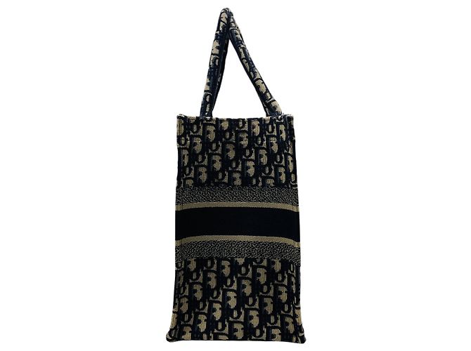 Borsa a mano Dior Book Tote Medium con ricamo Dior Oblique Ecru / Blue di Christian Dior - vista 2