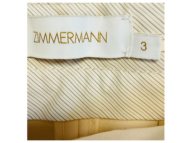 Zimmermann Pearl Wonderland Tailored Pant Beige - Ansicht 4