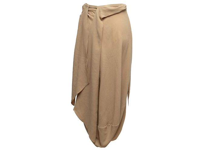 Falda Maxi Asimétrica Jacquemus Tan Talla US S Camello - vista 3