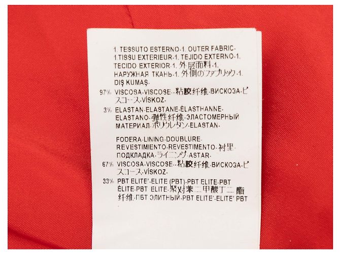 Autre Marque Ärmelloses Etuikleid Versace Collection in Rot-Orange Größe IT 46 - Ansicht 6