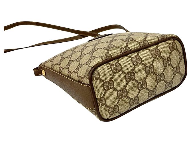 Borsa a tracolla Gucci GG Supreme marrone - vista 2