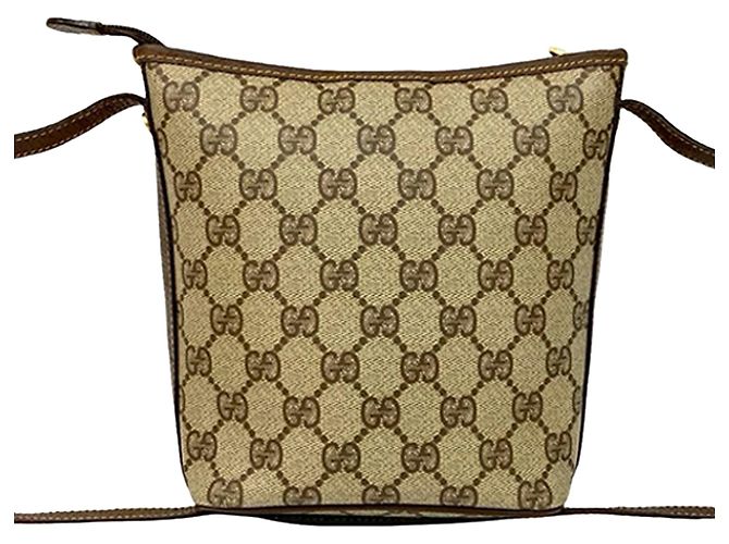 Borsa a tracolla Gucci GG Supreme marrone - vista 4