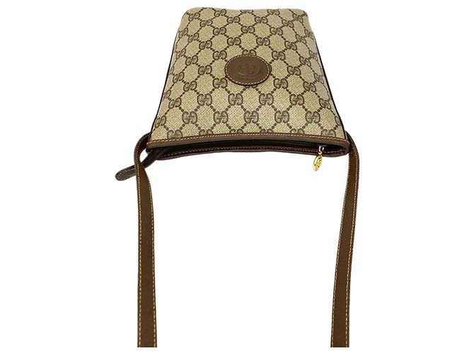 Borsa a tracolla Gucci GG Supreme marrone - vista 8