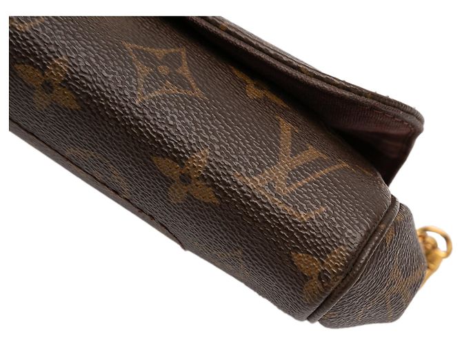 Borsa Satchel Louis Vuitton Monogram Favorite PM Marrone - vista 10
