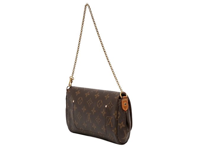 Borsa Satchel Louis Vuitton Monogram Favorite PM Marrone - vista 2