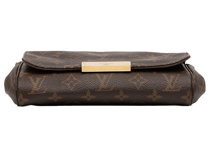 Borsa Satchel Louis Vuitton Monogram Favorite PM Marrone - vista 3