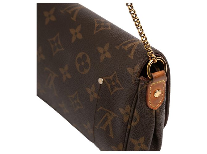 Borsa Satchel Louis Vuitton Monogram Favorite PM Marrone - vista 7