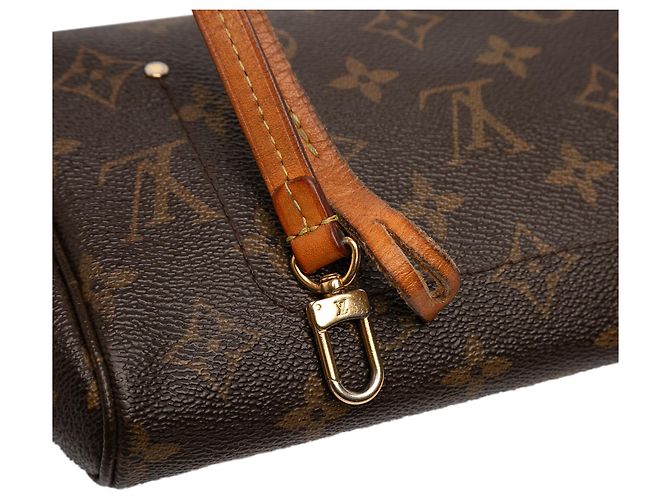 Borsa Satchel Louis Vuitton Monogram Favorite PM Marrone - vista 8