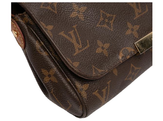 Borsa Satchel Louis Vuitton Monogram Favorite PM Marrone - vista 9