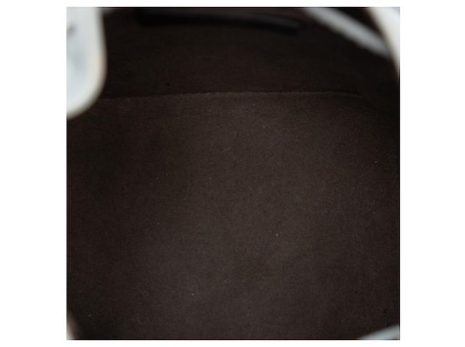 Borsa secchiello Mon Tresor Mini in pelle grigia Fendi con perle Grigio - vista 4