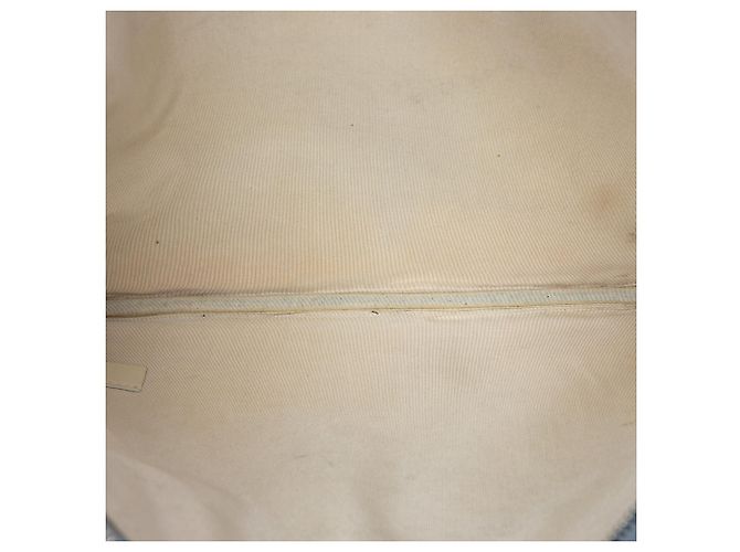 Borsa a pochette Chanel Large Canvas Deauville O Case Blu - vista 4