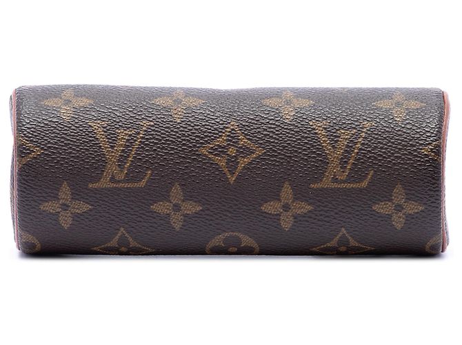 Borsa a mano Louis Vuitton Monogram Papillon Pochette Marrone - vista 3