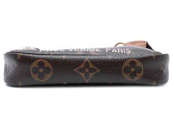Borsa a mano Louis Vuitton Monogram Affiche Mini Pochette Accessoires Marrone - vista 3