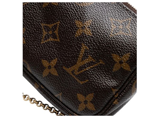 Borsa a mano Louis Vuitton Monogram Affiche Mini Pochette Accessoires Marrone - vista 6