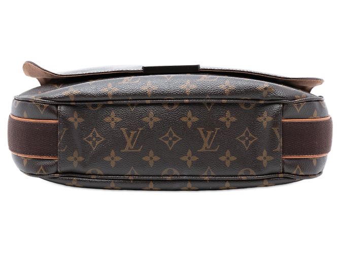 Borsa a tracolla Louis Vuitton Monogram Beaubourg Messenger MM Marrone - vista 3