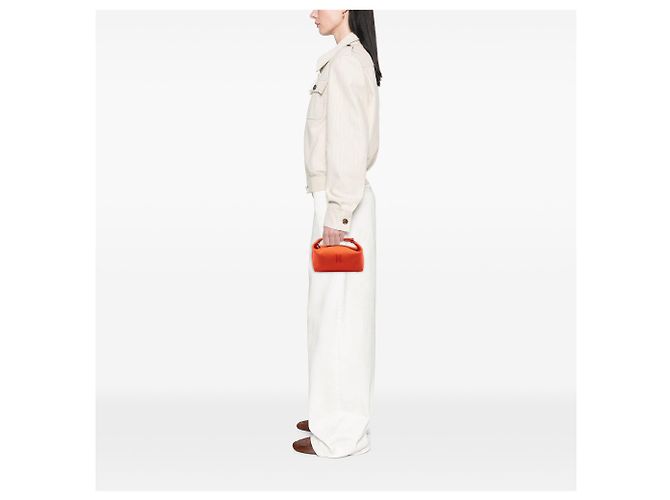 Orange Hermès Small Toile Bride A Brac Etui - Ansicht 7