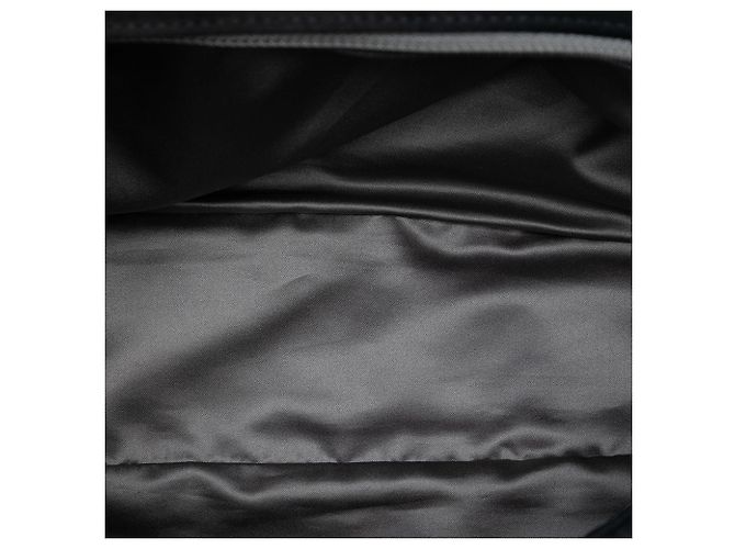 Borsa a spalla Chanel Single Flap in raso trapuntato CC Extra Large Nera Nero - vista 4