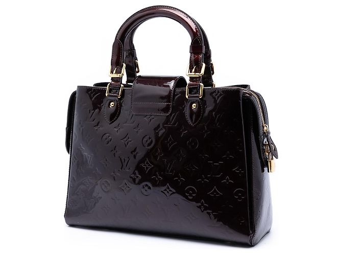 Borsa Louis Vuitton Monogram Vernis Melrose Avenue Purple Porpora - vista 2