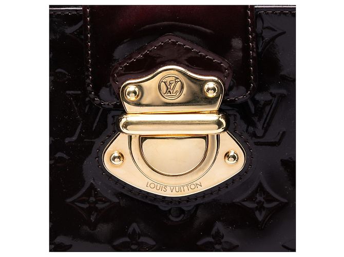 Borsa Louis Vuitton Monogram Vernis Melrose Avenue Purple Porpora - vista 5