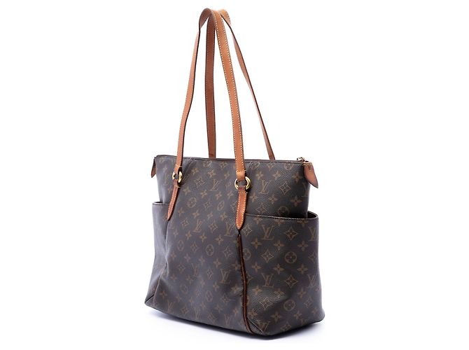 Borsa Tote Louis Vuitton Monogram Totally MM Marrone - vista 2