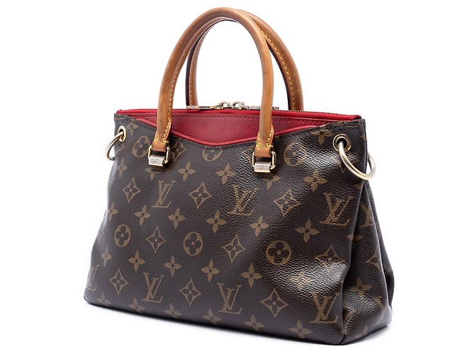 Borsa Satchel Louis Vuitton Monogram Pallas BB Marrone - vista 2