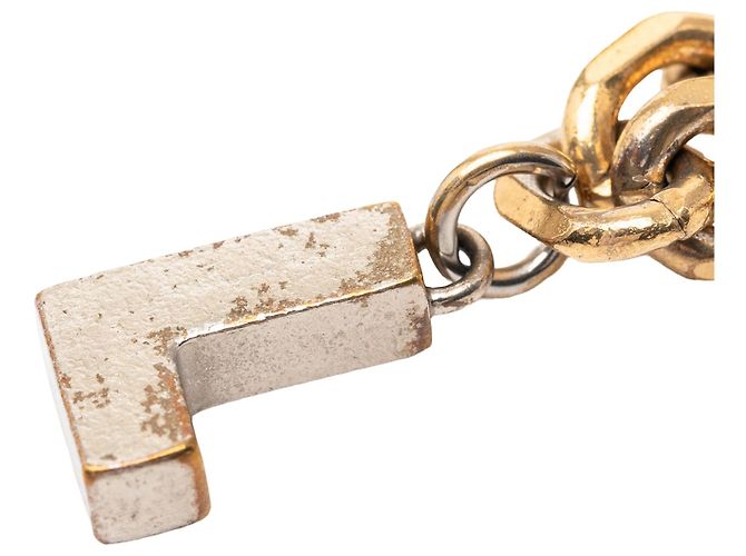 Bracciale Love Letters in ottone placcato oro e strass Louis Vuitton D'oro - vista 6