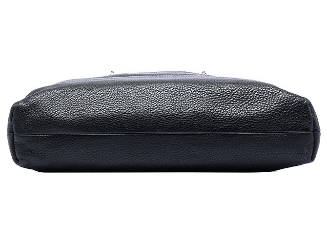 Bamboo Borsa shopper Tall in pelle nera Gucci con manici in bambù Nero - vista 3
