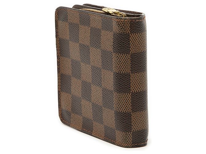 Portafoglio Compact Zip Louis Vuitton Damier Ebene Marrone - vista 2