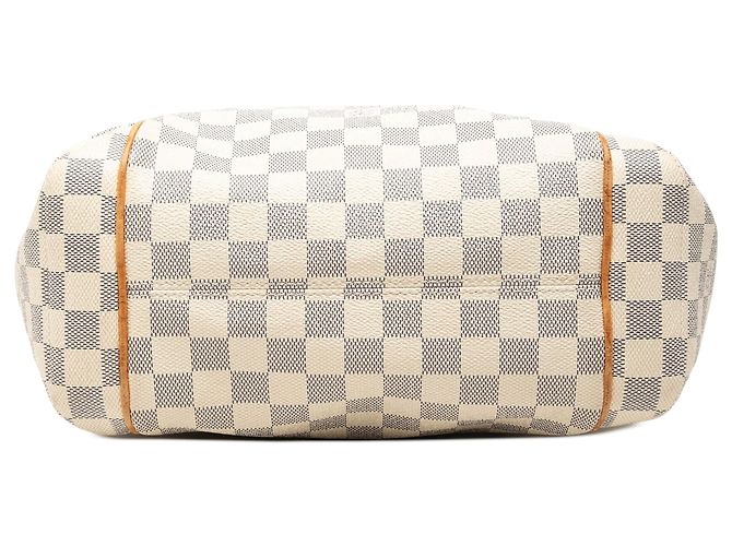 Borsa Tote Louis Vuitton Damier Azur Totally PM Bianca Bianco - vista 3