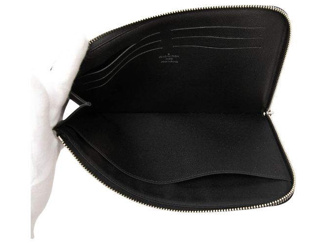 Black Louis Vuitton Damier Graphite Pochette Jour PM Clutch Bag - view 4