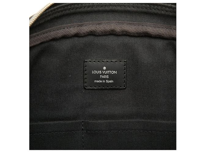 Borsa Business Louis Vuitton Damier Graphite Porte Documents Voyage PM Nera Nero - vista 5